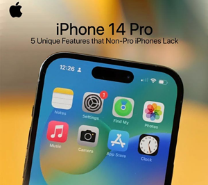 5 Unique Apple iPhone 14 Pro Features that non-Pro models Lack