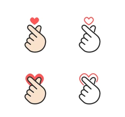 What kind of app icon is it when it looks like a heart with two fingers?
