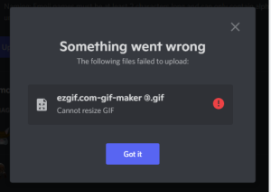 discord cannot resize gif