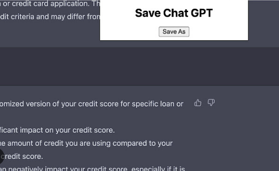 how to save chatgpt conversation
