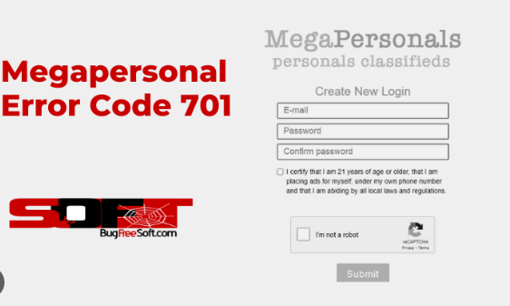 mega personal error 701