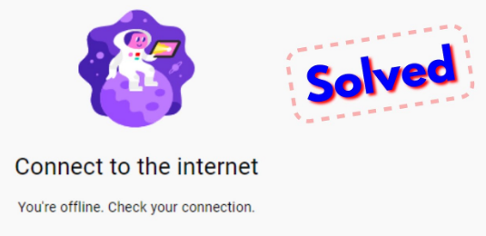 youre offline. check your connection. retry